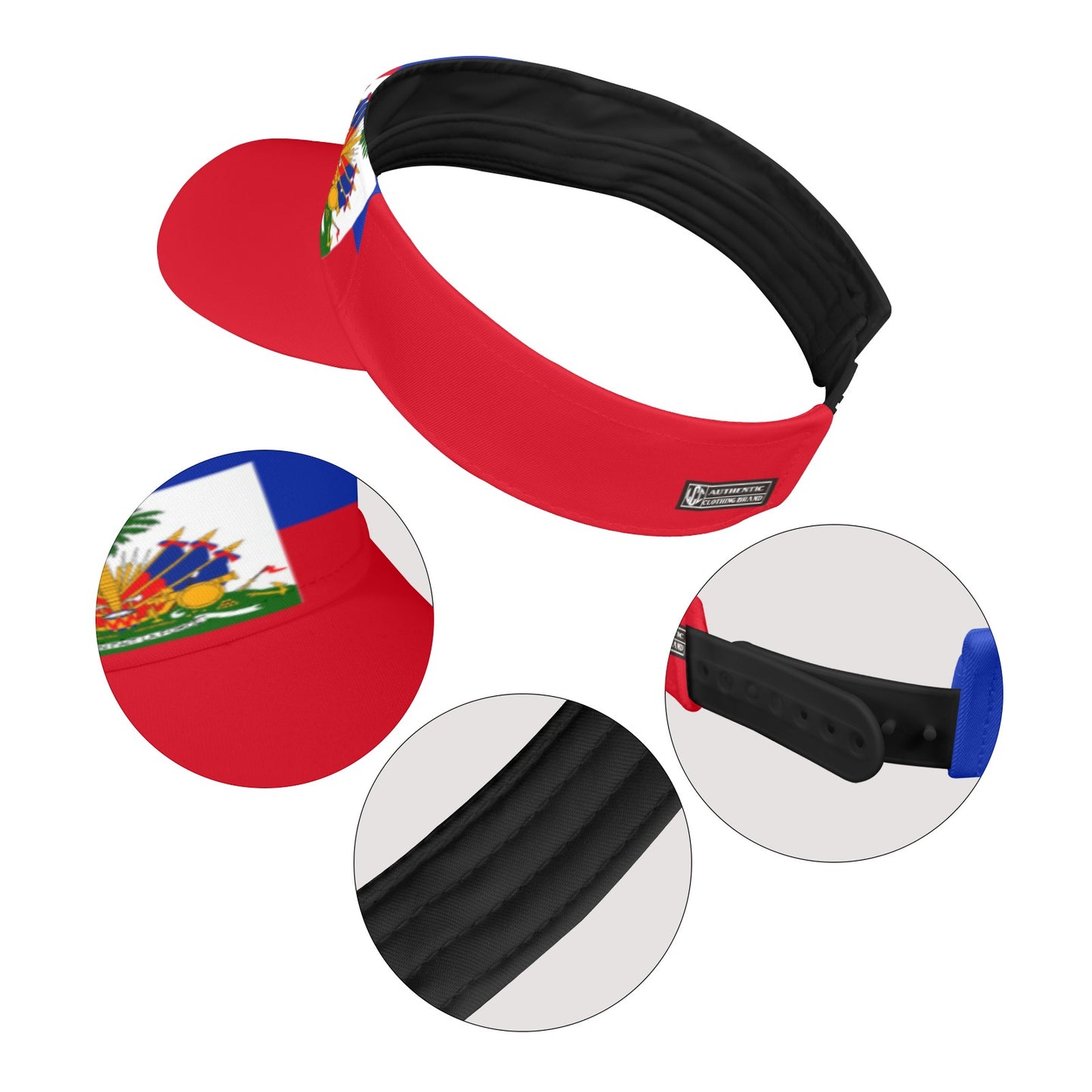 HAITI FLAG Sports Visor