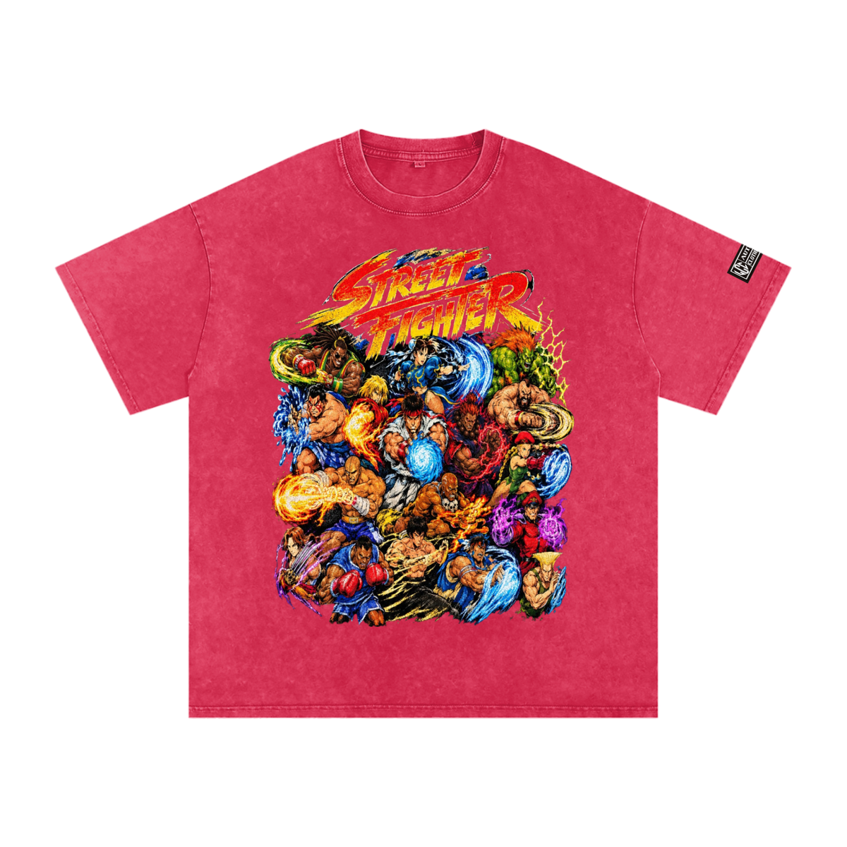 Street Fighter Snow Washed Oversized T-Shirt