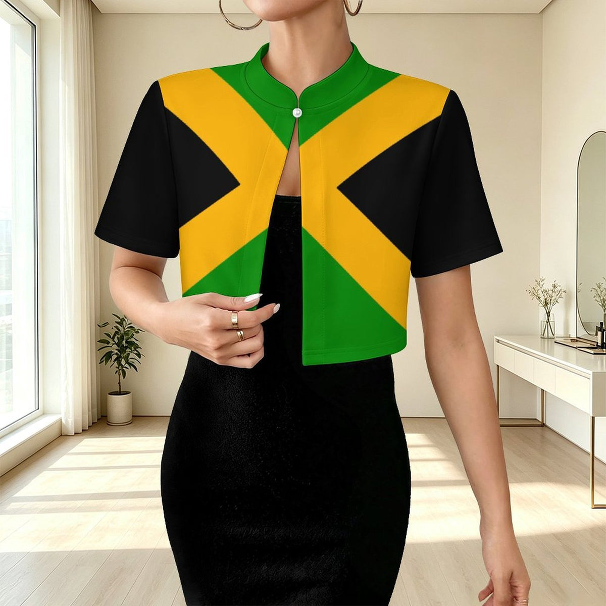 JAMAICA Women's Cropped Bolero Jacket