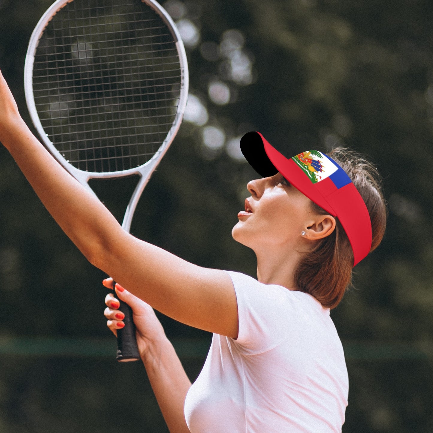 HAITI FLAG Sports Visor
