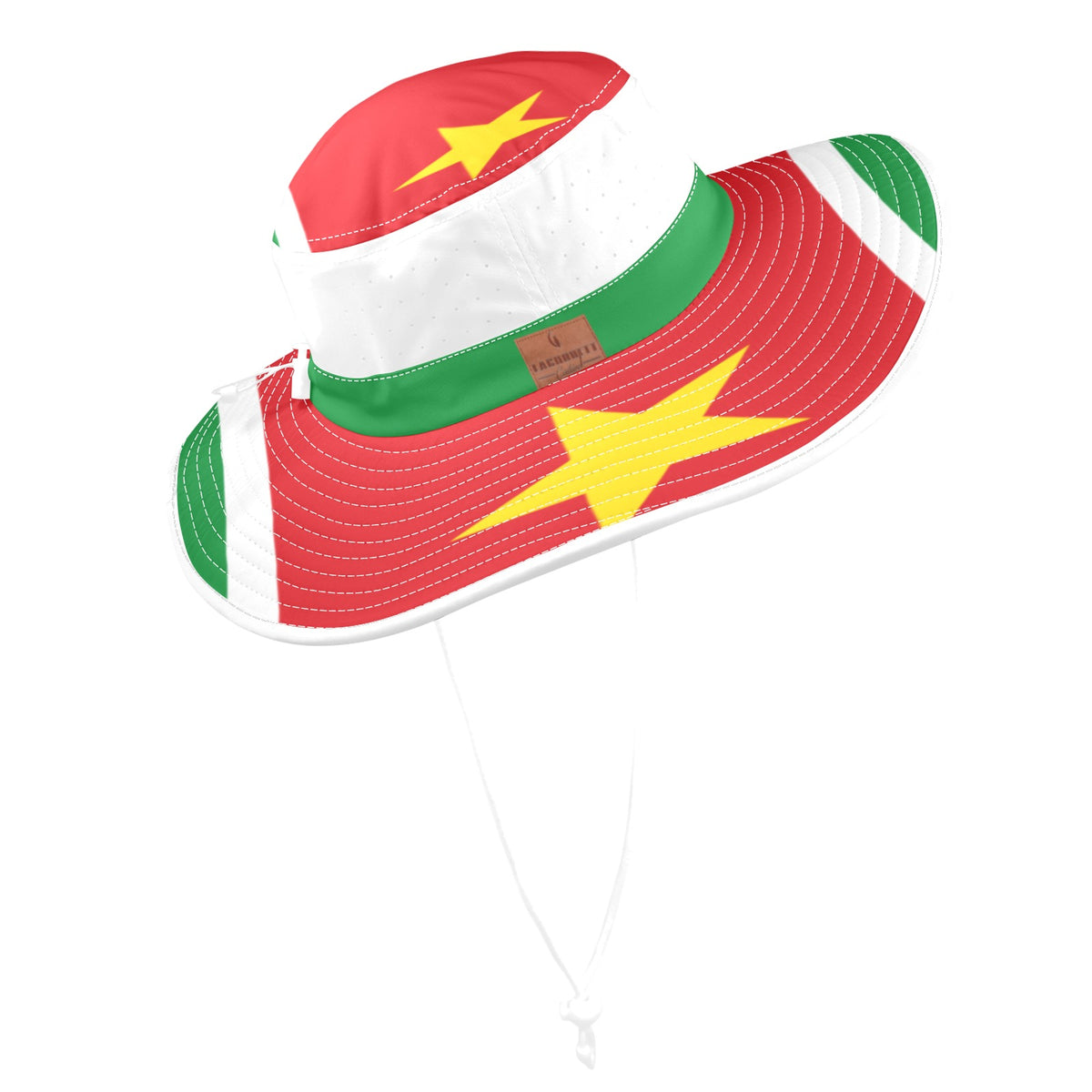 GUADELOUPE FLAG Wide Brim Bucket Hat