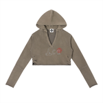 LCC TARGET Vintage Washed Raw Edge Hoodie