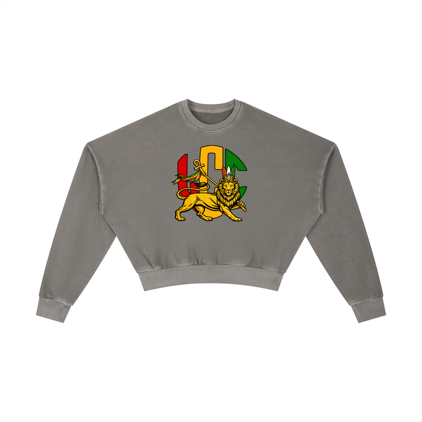LCC RASTA Vintage Washed Cropped Sweatshirt