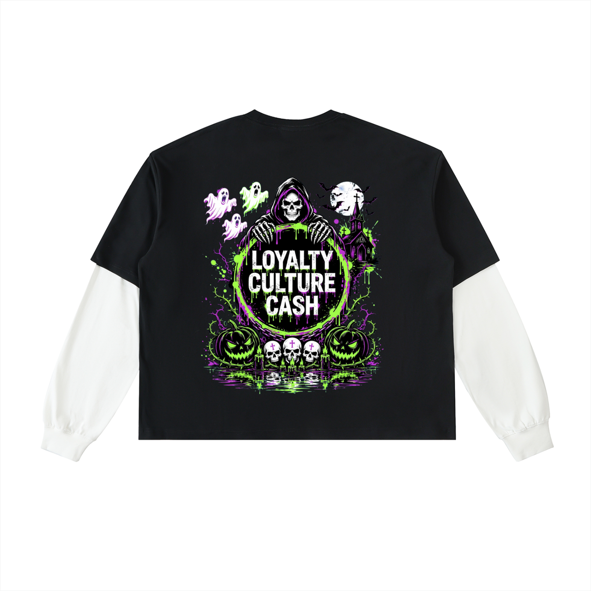 DARKSIDE Contrast Sleeve T-Shirt