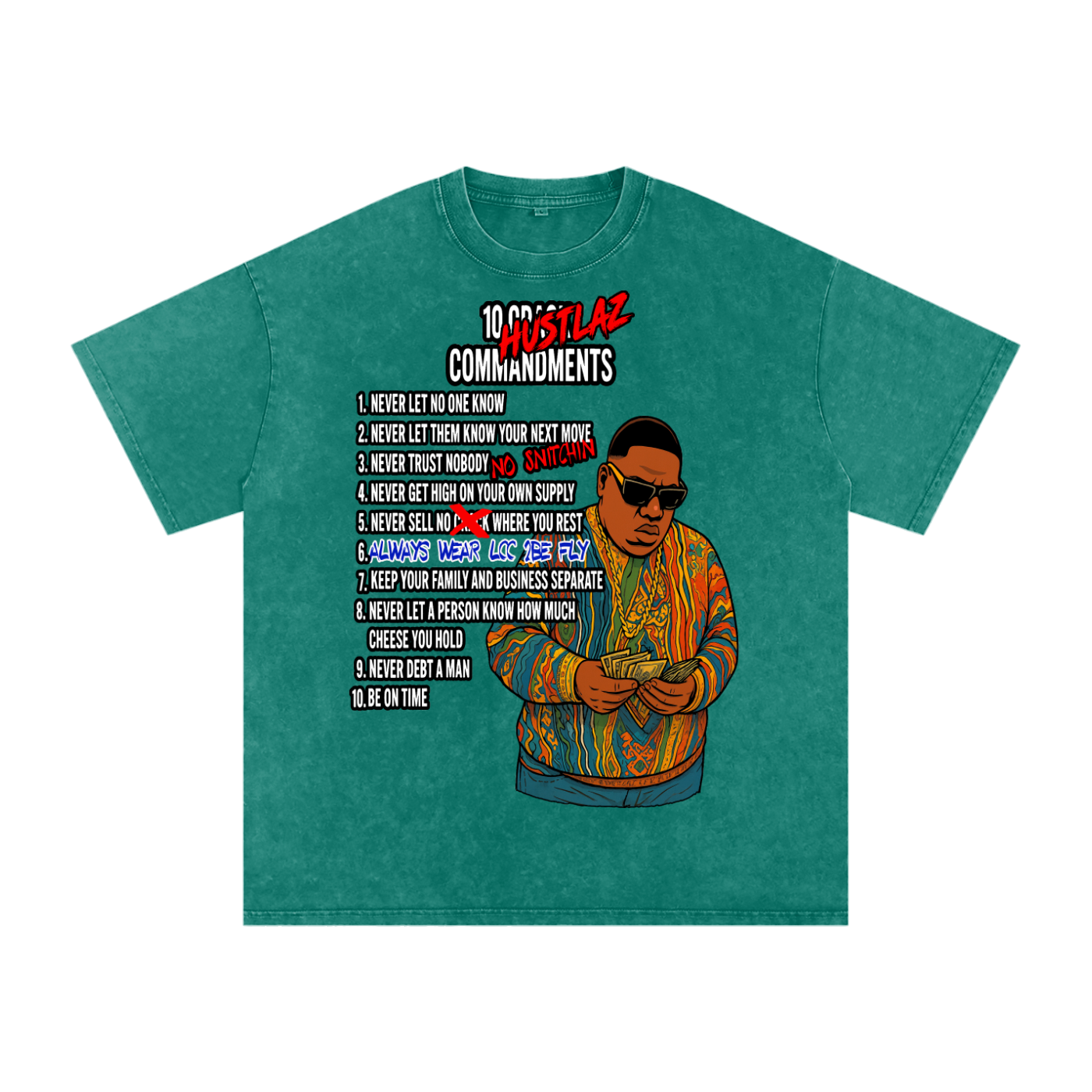 Snow Washed Oversized Cotton T-Shirt