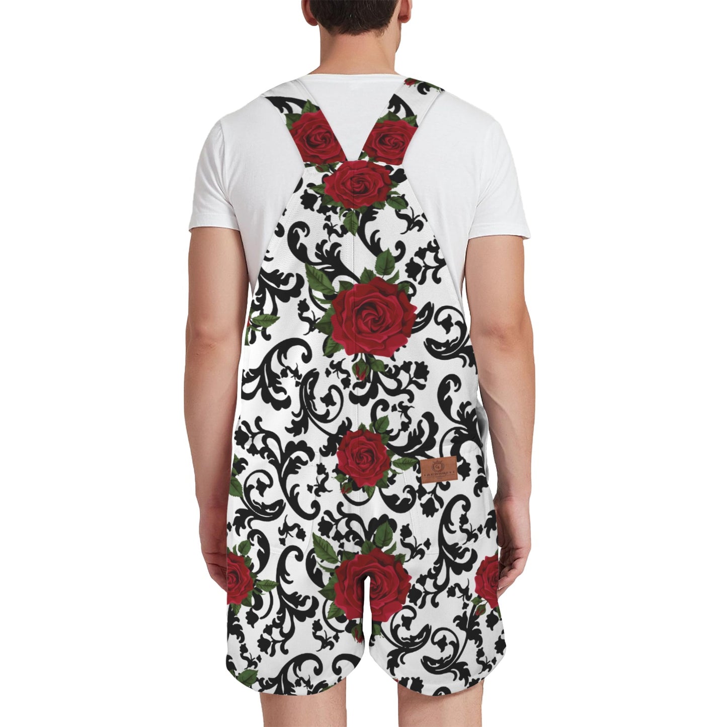 ROSES Unisex Shorts Suspender Jumpsuit