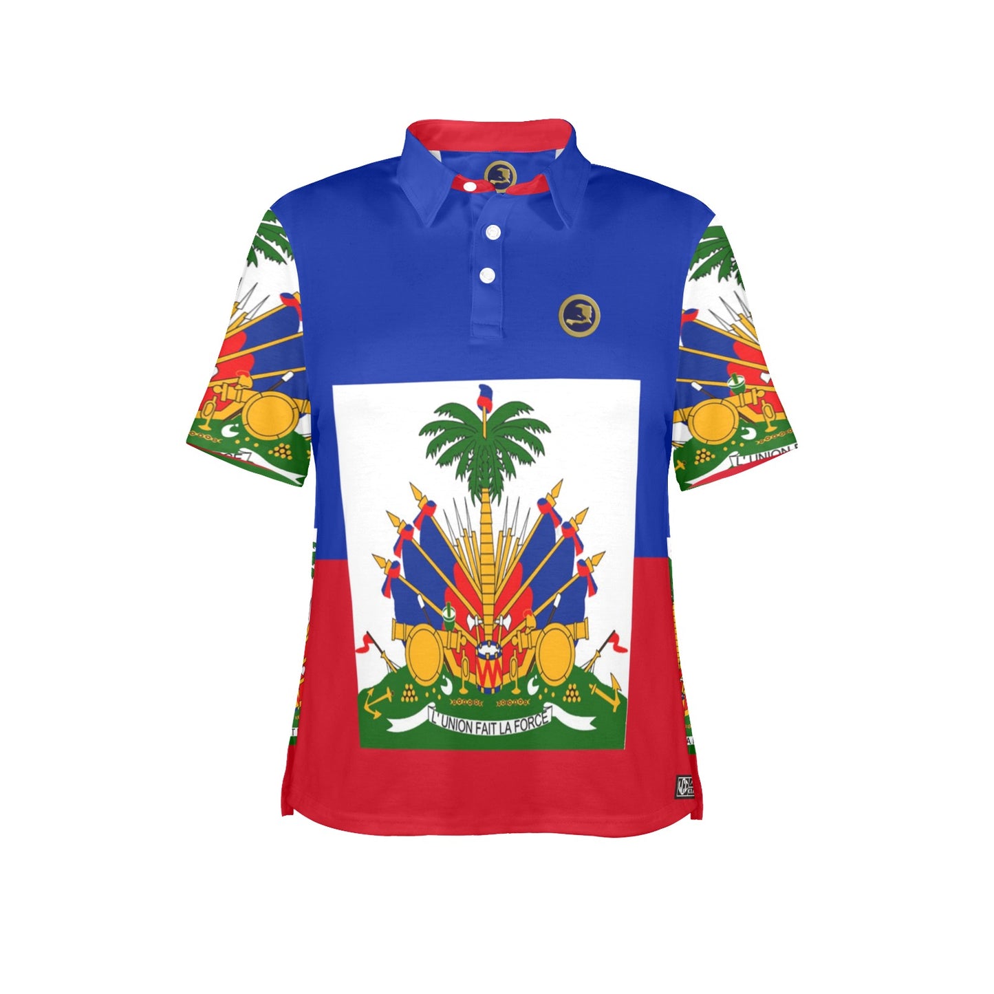 HAITI Women's All Over Print Polo Shirt (Model T55)