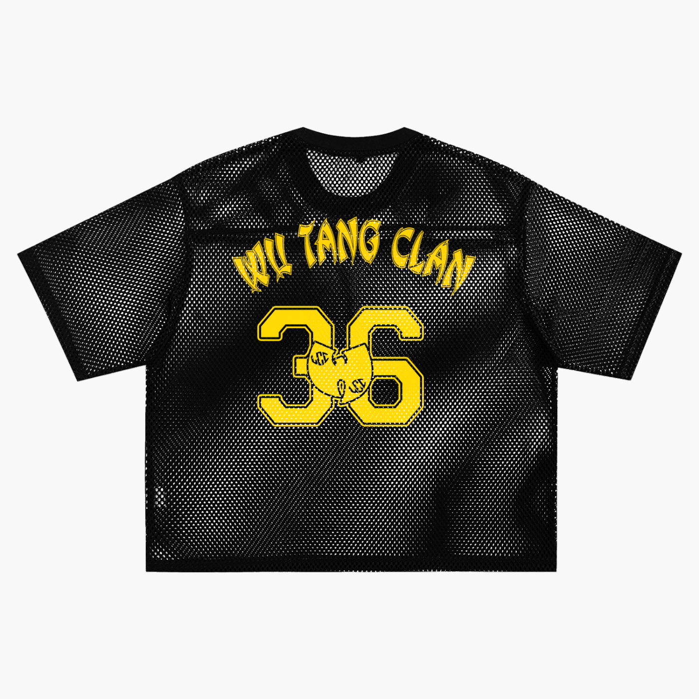 36 WU See-through Boxy Net T-Shirt