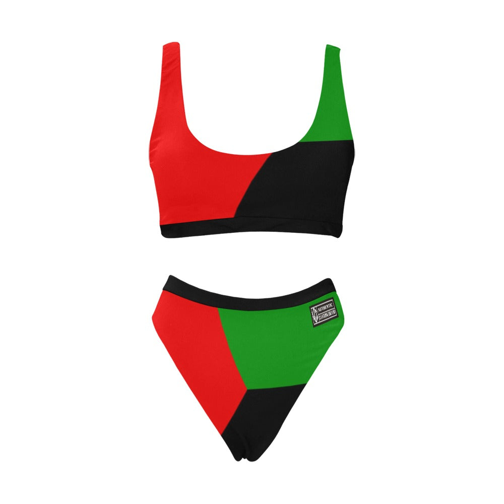 MARTINIQUE FLAG Sport Top  Bikini Swimsuit