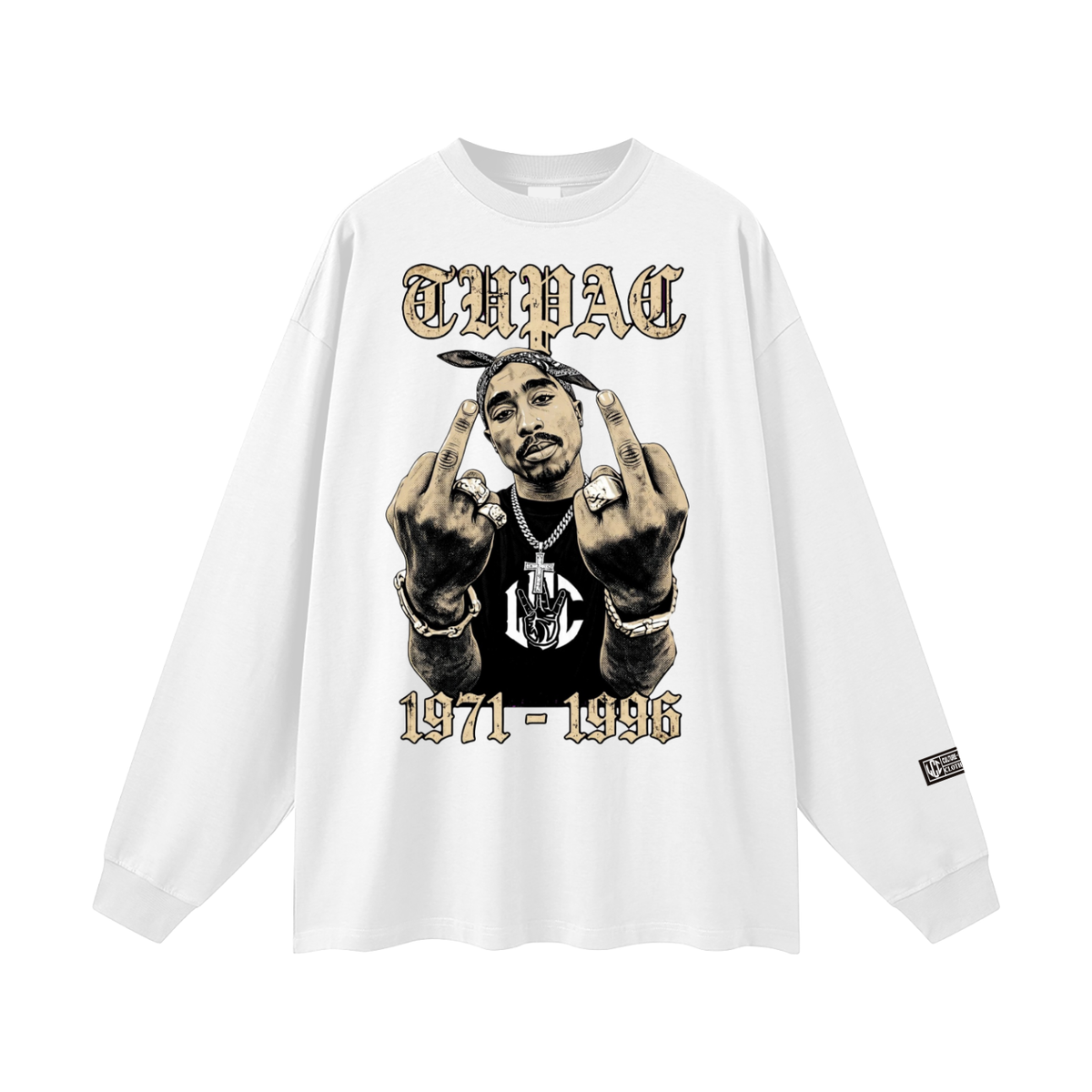 TUPAC Oversized Unisex Long Sleeve T-Shirt