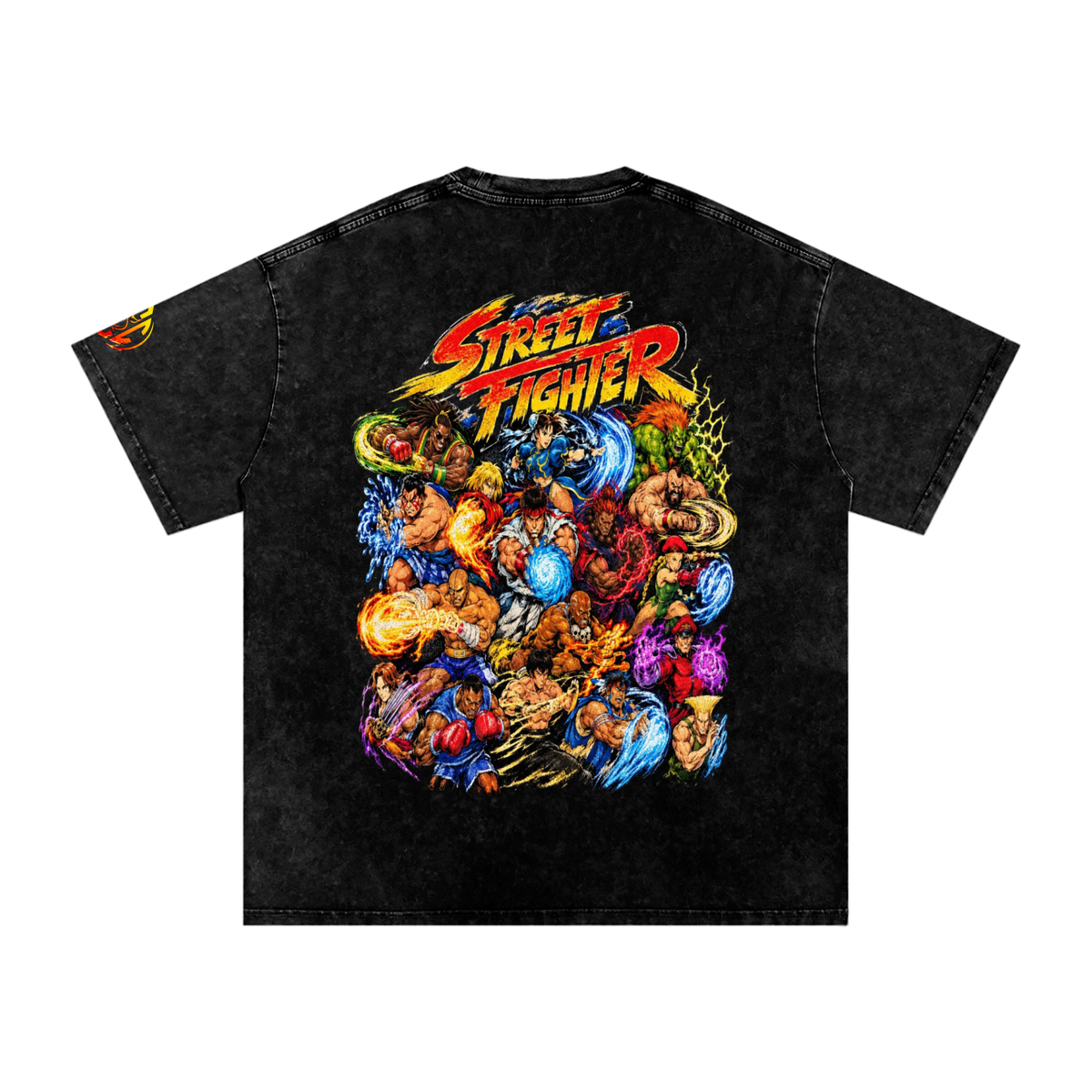 Street Fighter (DF) Snow Washed Oversized T-Shirt