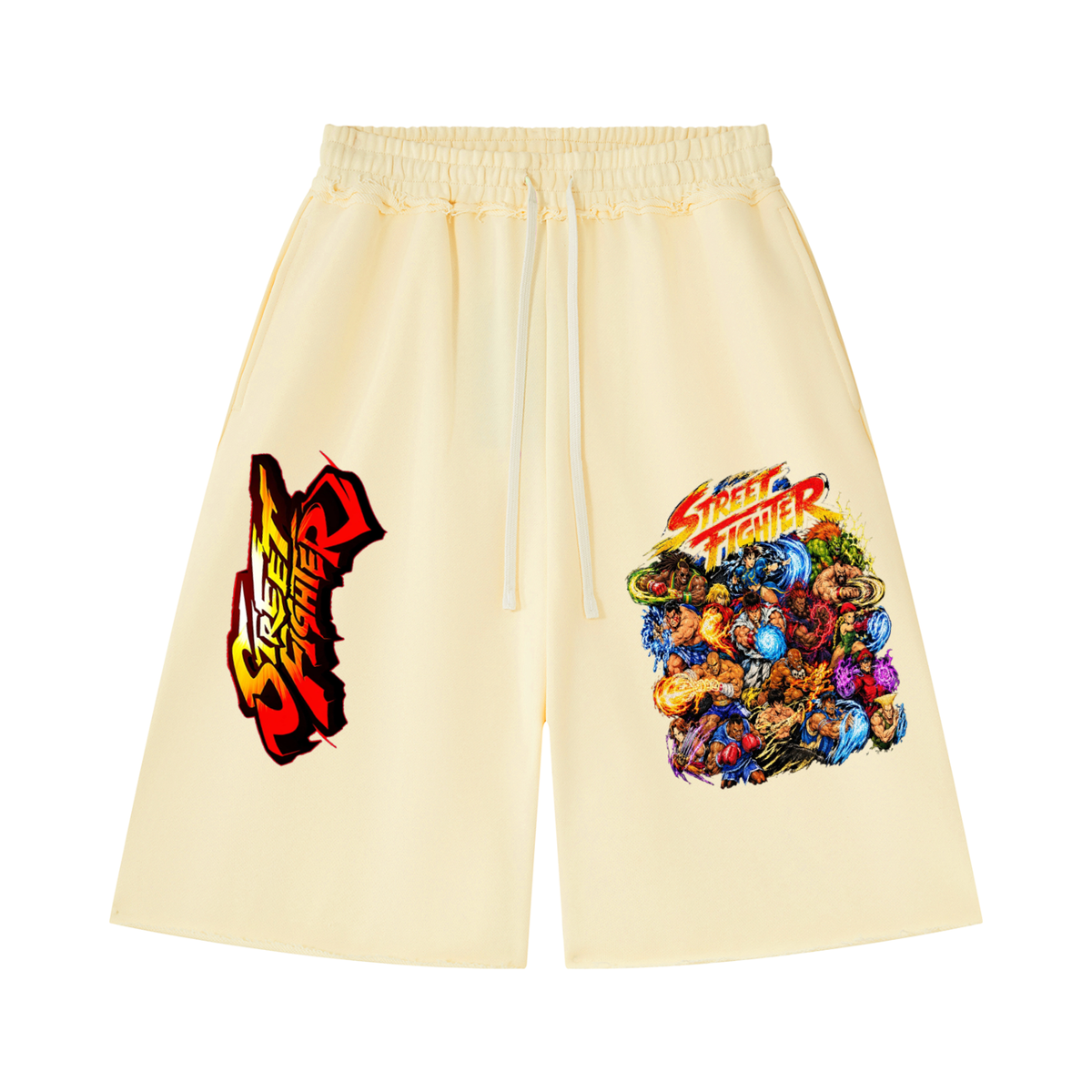 Street Fighter Unisex Raw Edge Shorts