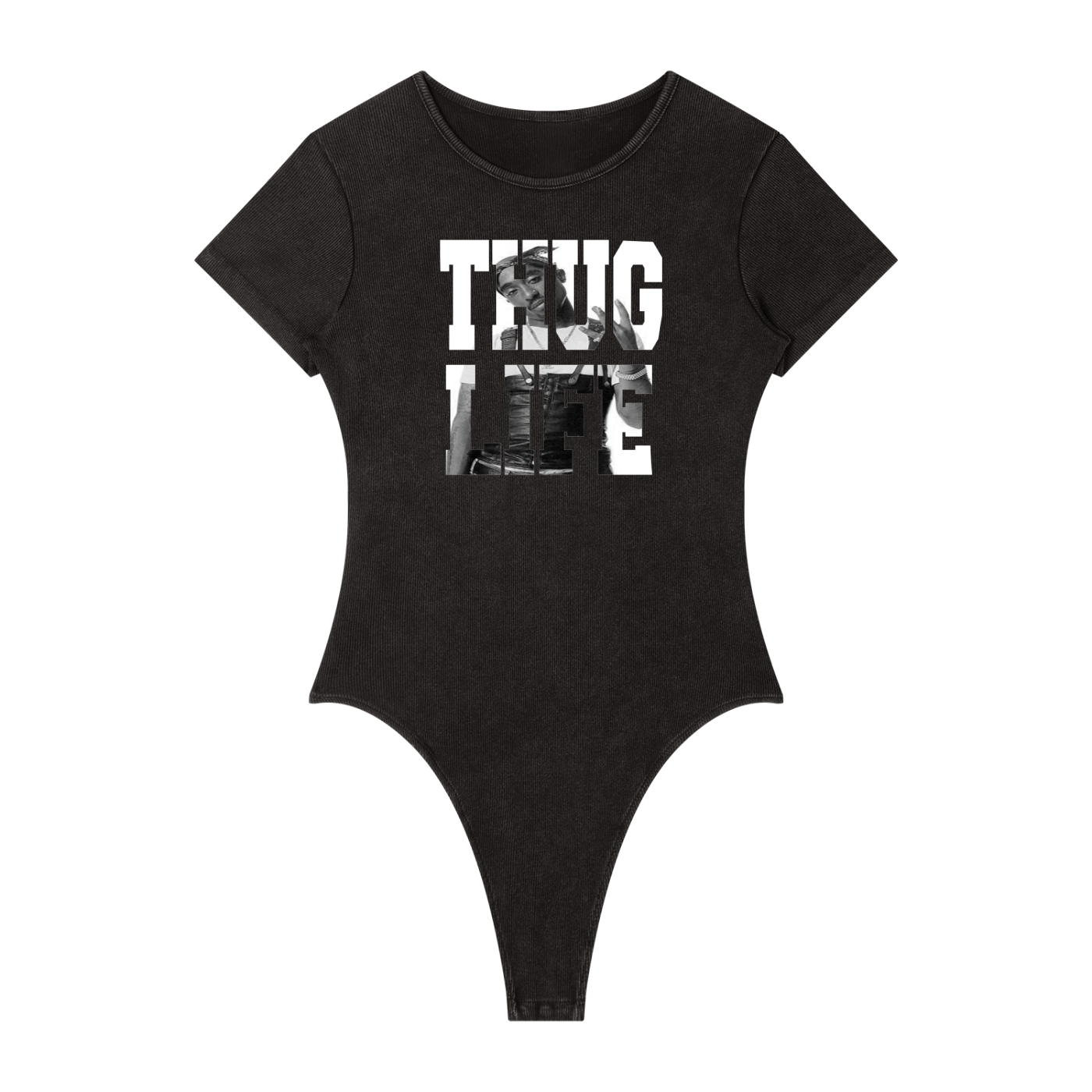SHAKUR Women's Mineral Wash Crewneck Bodysuit