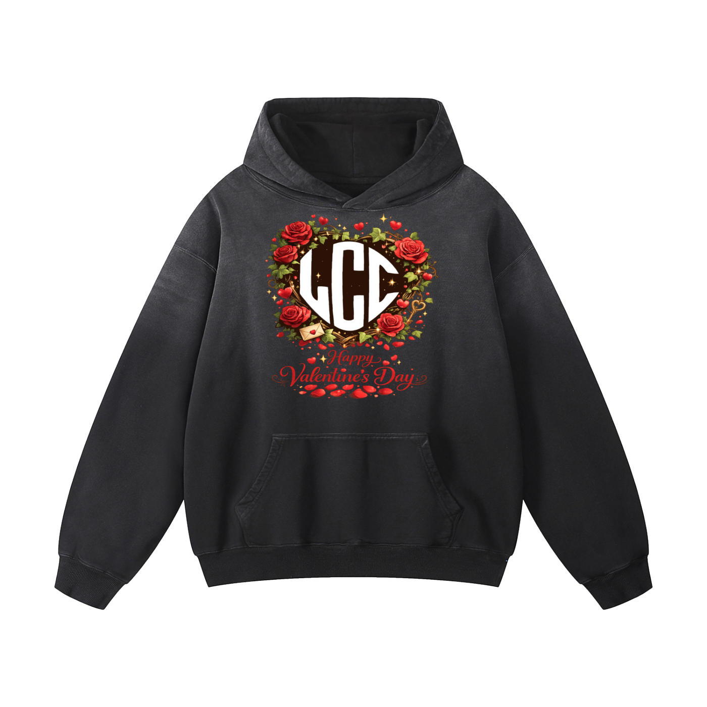 VALENTINES DAY Heavyweight Sunfade Oversized Hoodie