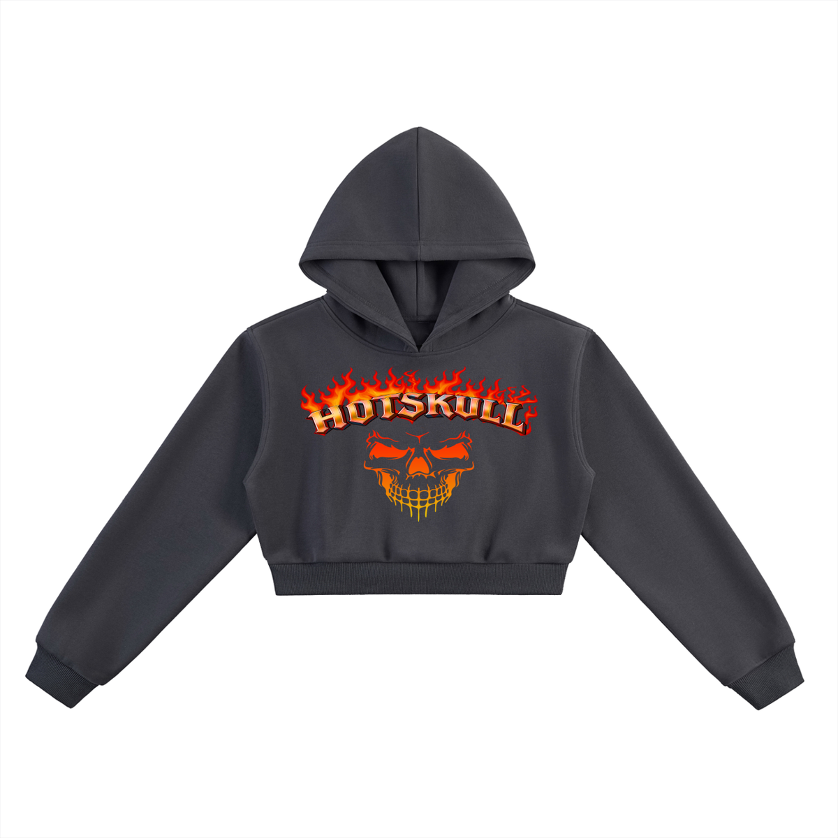 LCC HOTSKULL Essential Cropped Hoodie