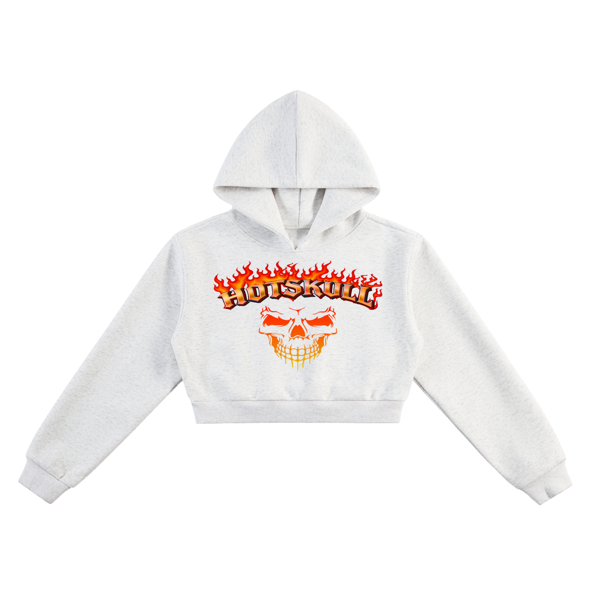 LCC HOTSKULL Essential Cropped Hoodie