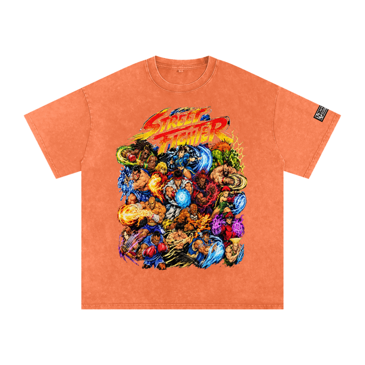 Street Fighter Snow Washed Oversized T-Shirt