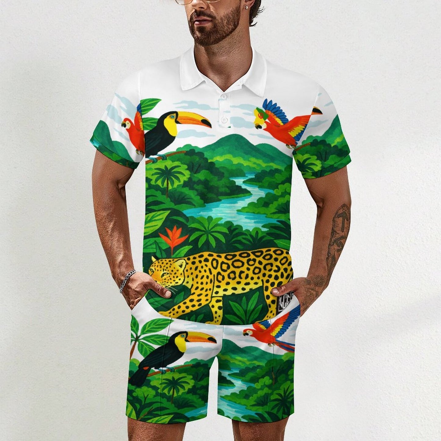GUYANE PAYSAGE Men’s Polo Shirt Set