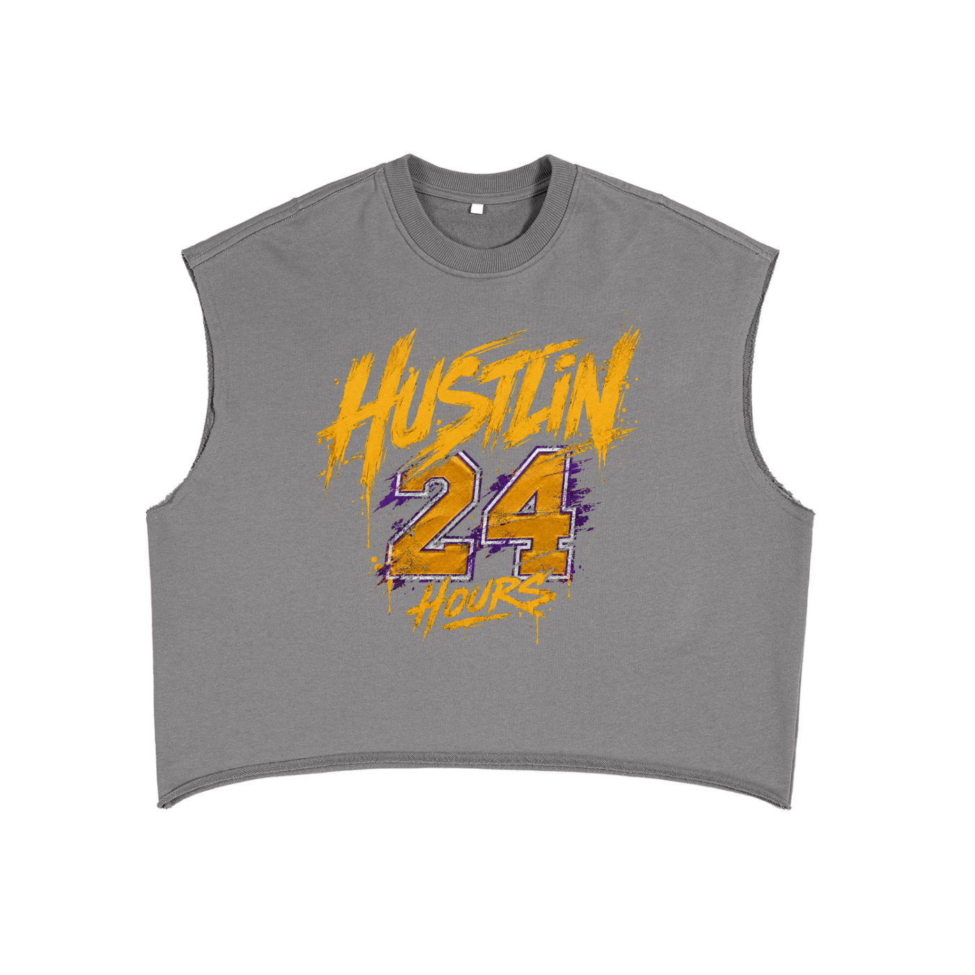 HUSTLIN 24 HOURS Boxy Tank Top