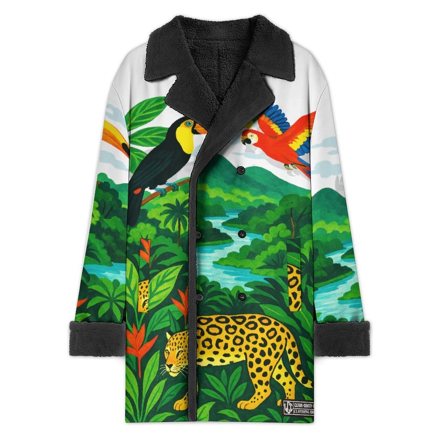 GUYANE PAYSAGE Men's Double Breasted Coat