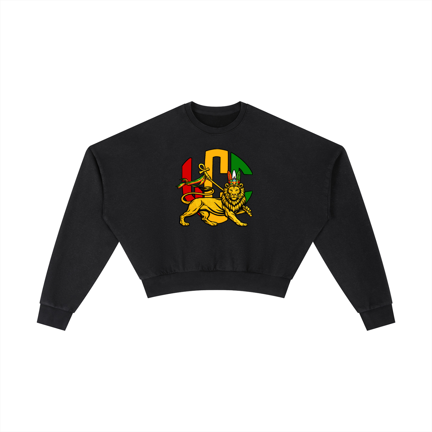 LCC RASTA Vintage Washed Cropped Sweatshirt