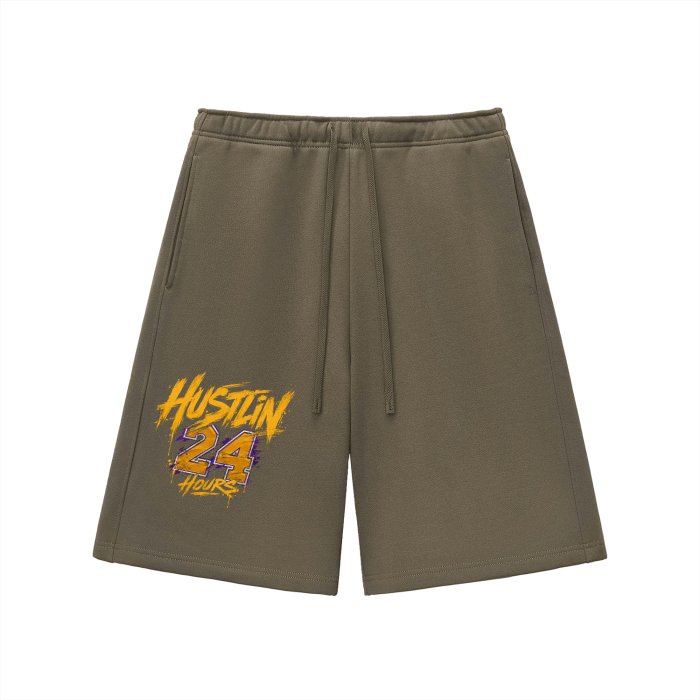 HUSTLIN 24 HOURS Heavyweight  Shorts