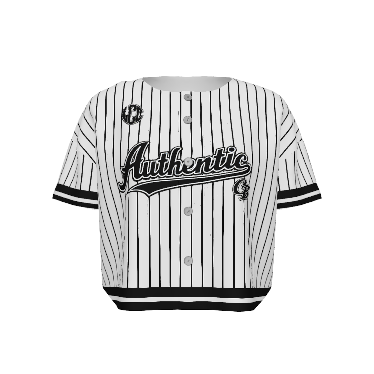 AUTHENTIC LEAGUE WHTBLC Women’s Short Sleeve Baseball Jersey