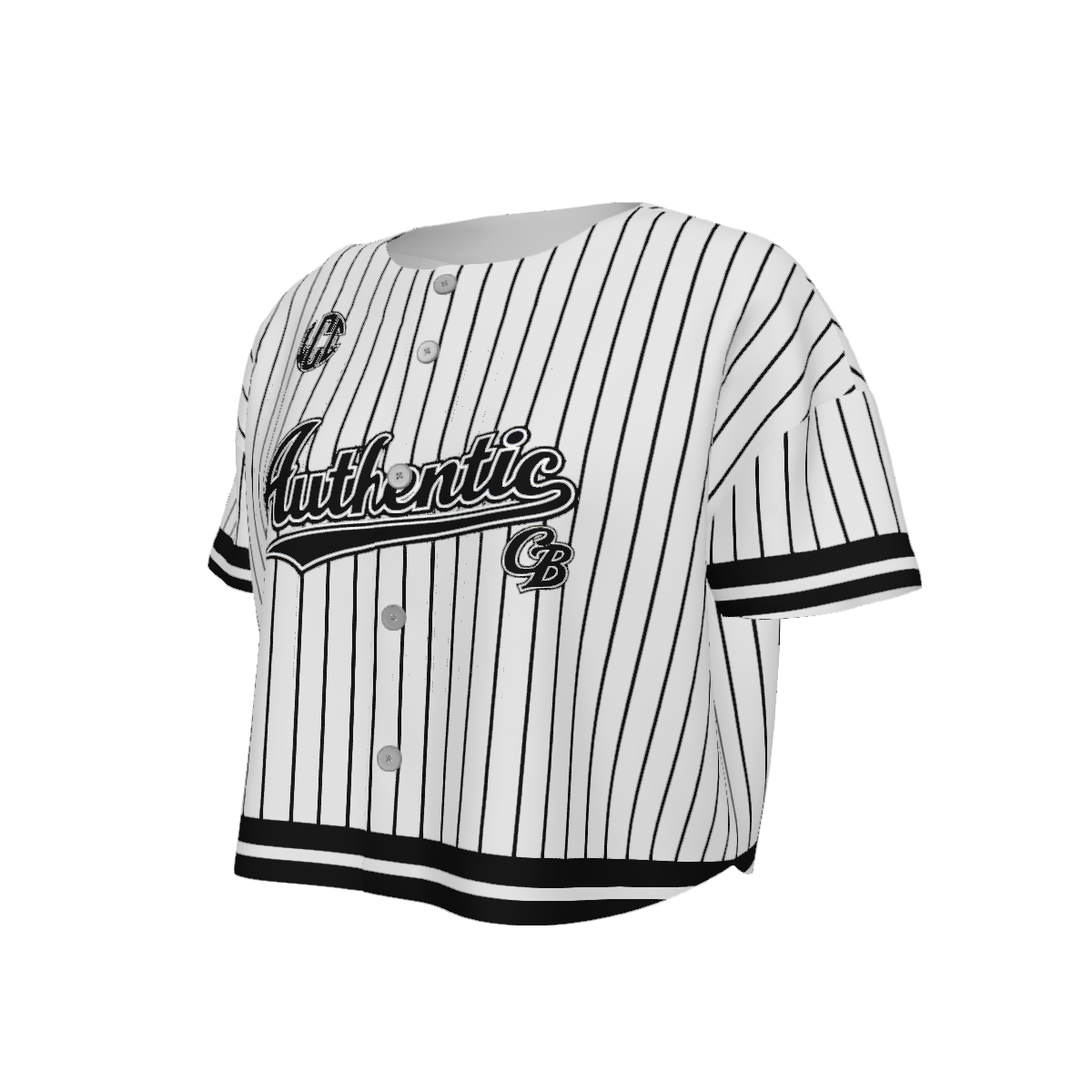 AUTHENTIC LEAGUE WHTBLC Women’s Short Sleeve Baseball Jersey