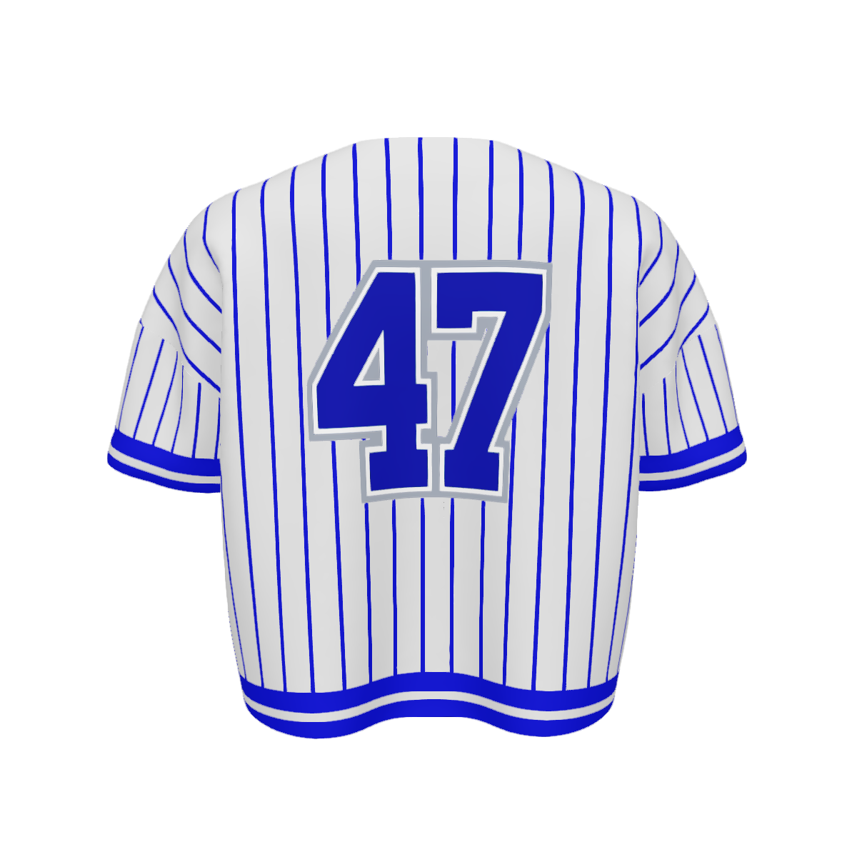 AUTHENTIC LEAGUE WHTBLUE Women’s Short Sleeve Baseball Jersey