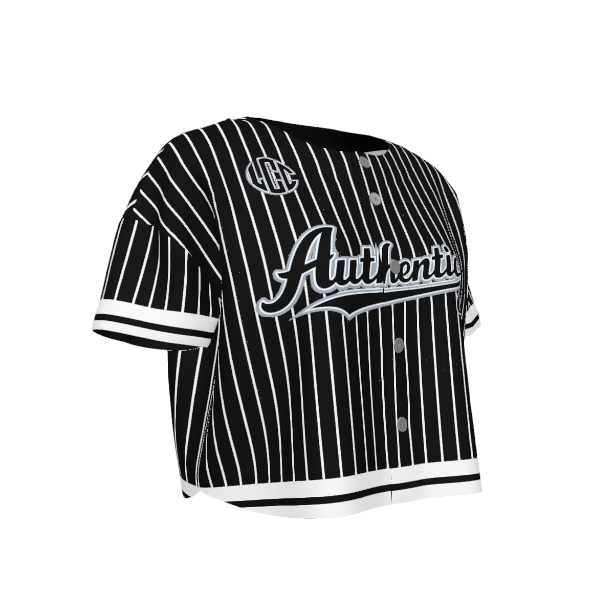 AUTHENTIC LEAGUE BLCWHT Women’s Short Sleeve Baseball Jersey