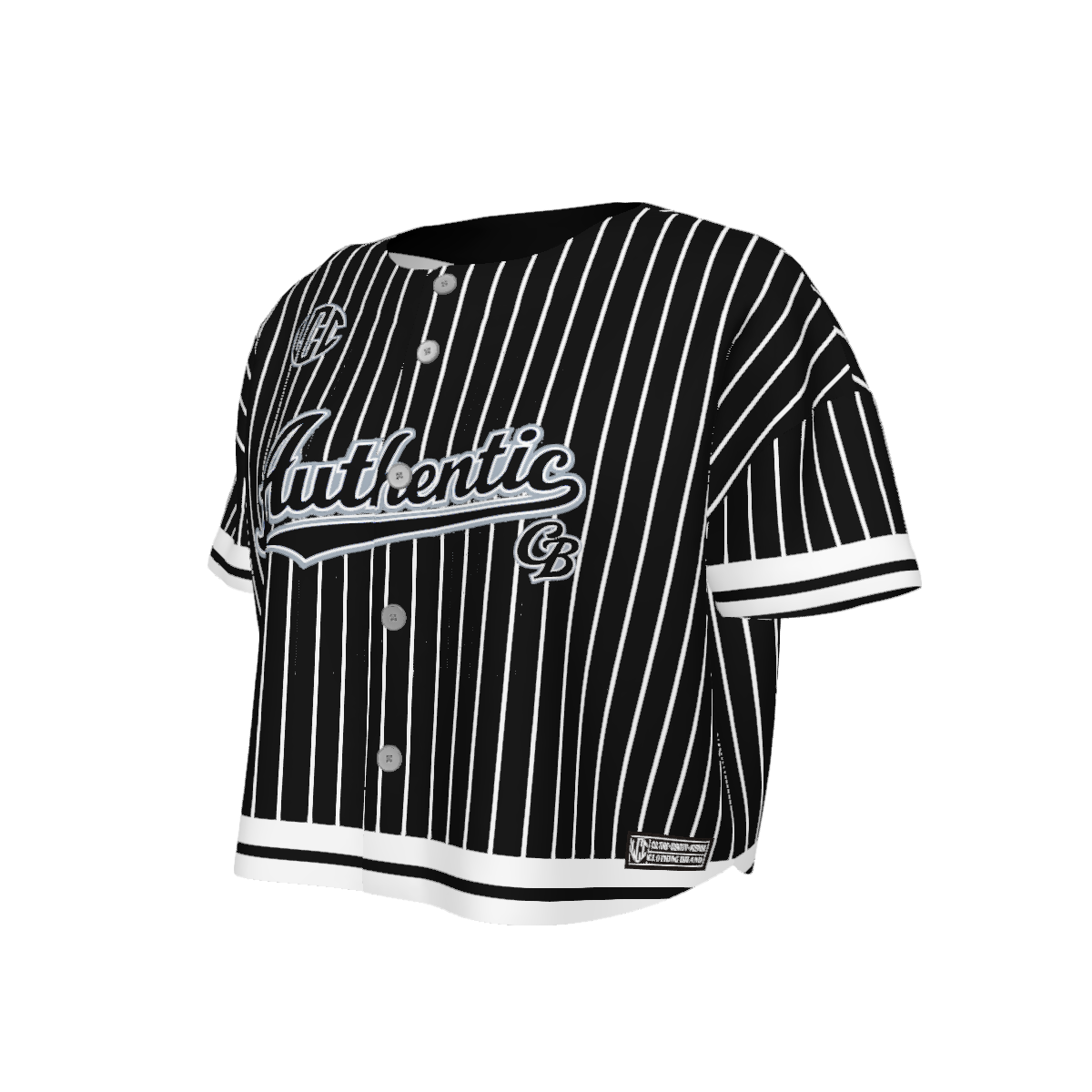 AUTHENTIC LEAGUE BLCWHT Women’s Short Sleeve Baseball Jersey