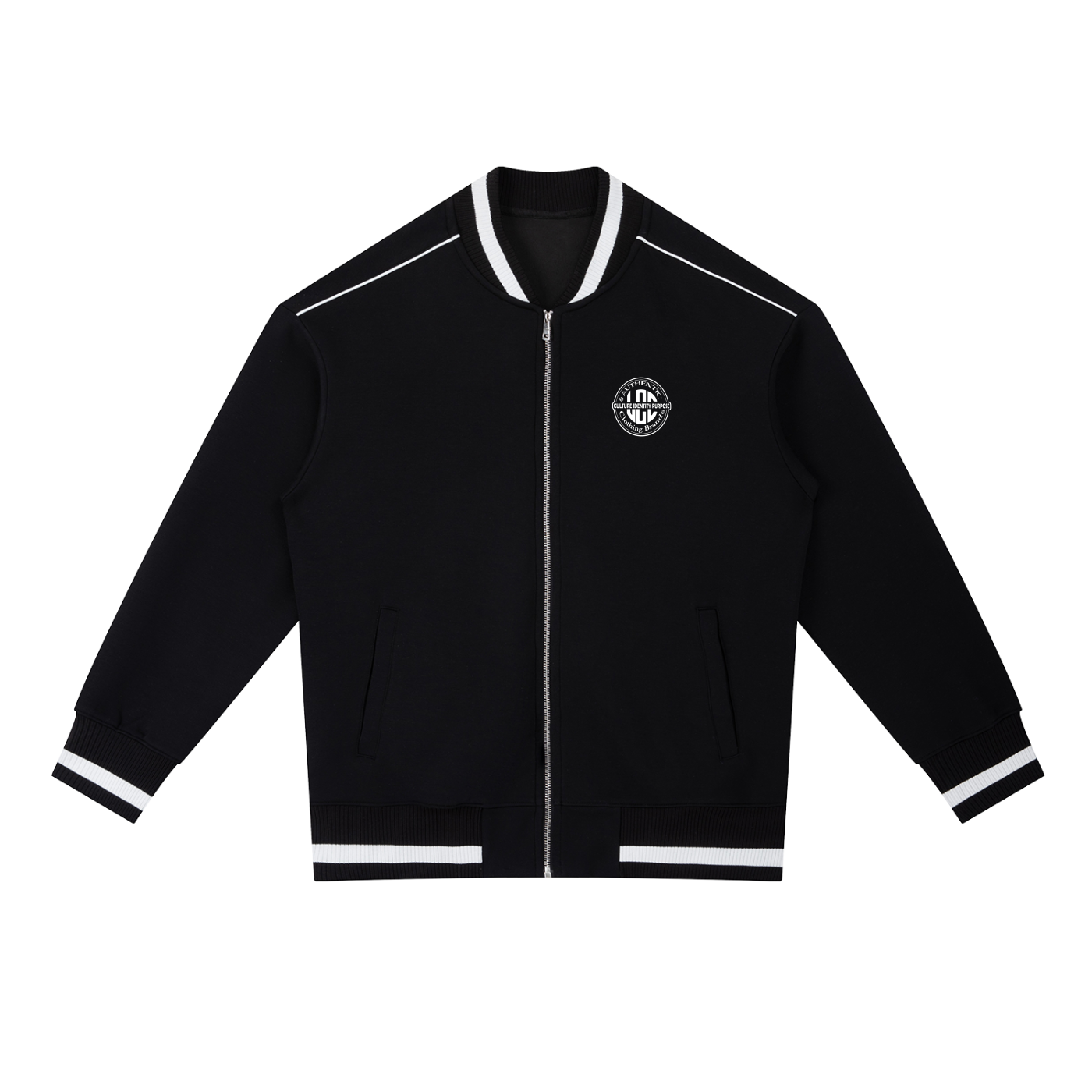LCC AUTHENTIC Contrast Piping Zip Bomber Jacket