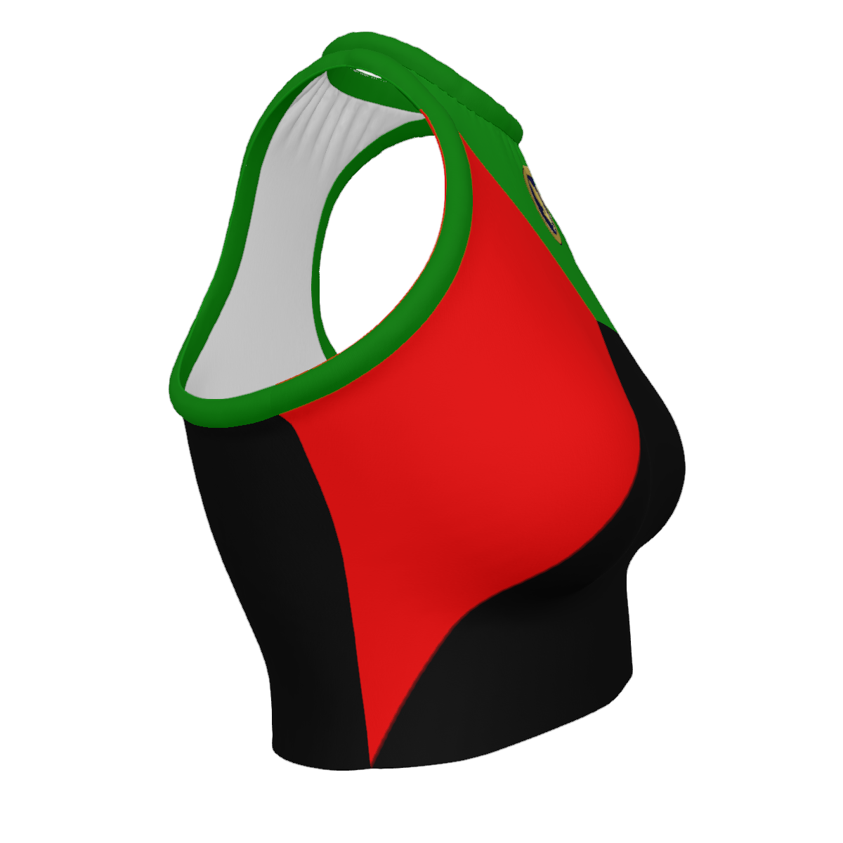 MARTINIQUE Women's High Neck Crop Tank Top