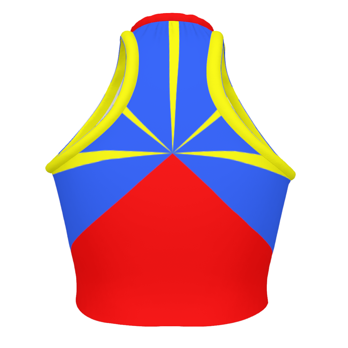 LA REUNION Women's High Neck Crop Tank Top