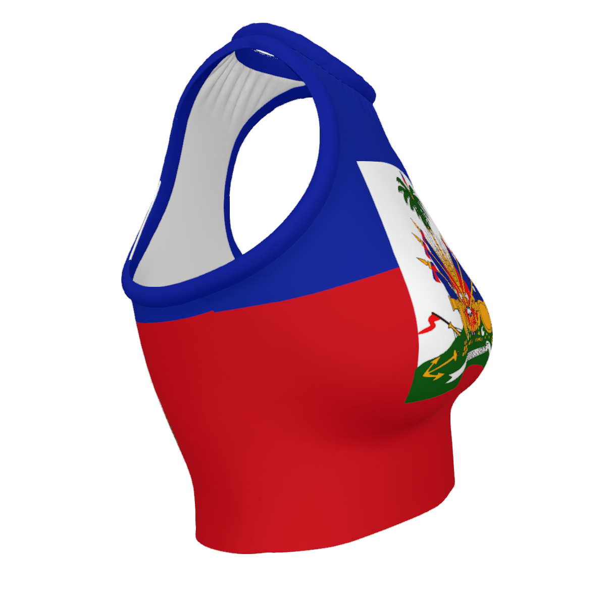 HAITI Women's High Neck Crop Tank Top