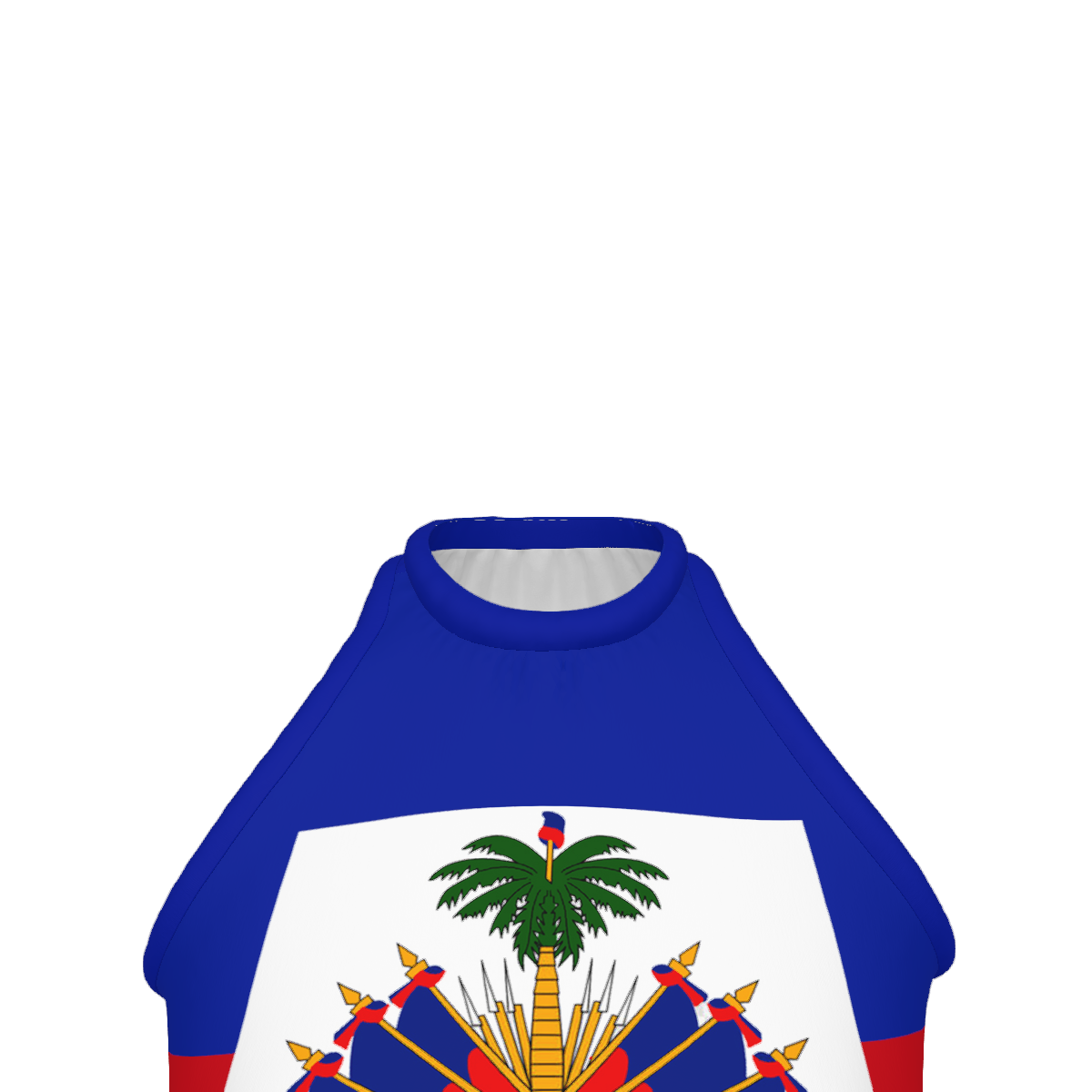 HAITI Women's High Neck Crop Tank Top