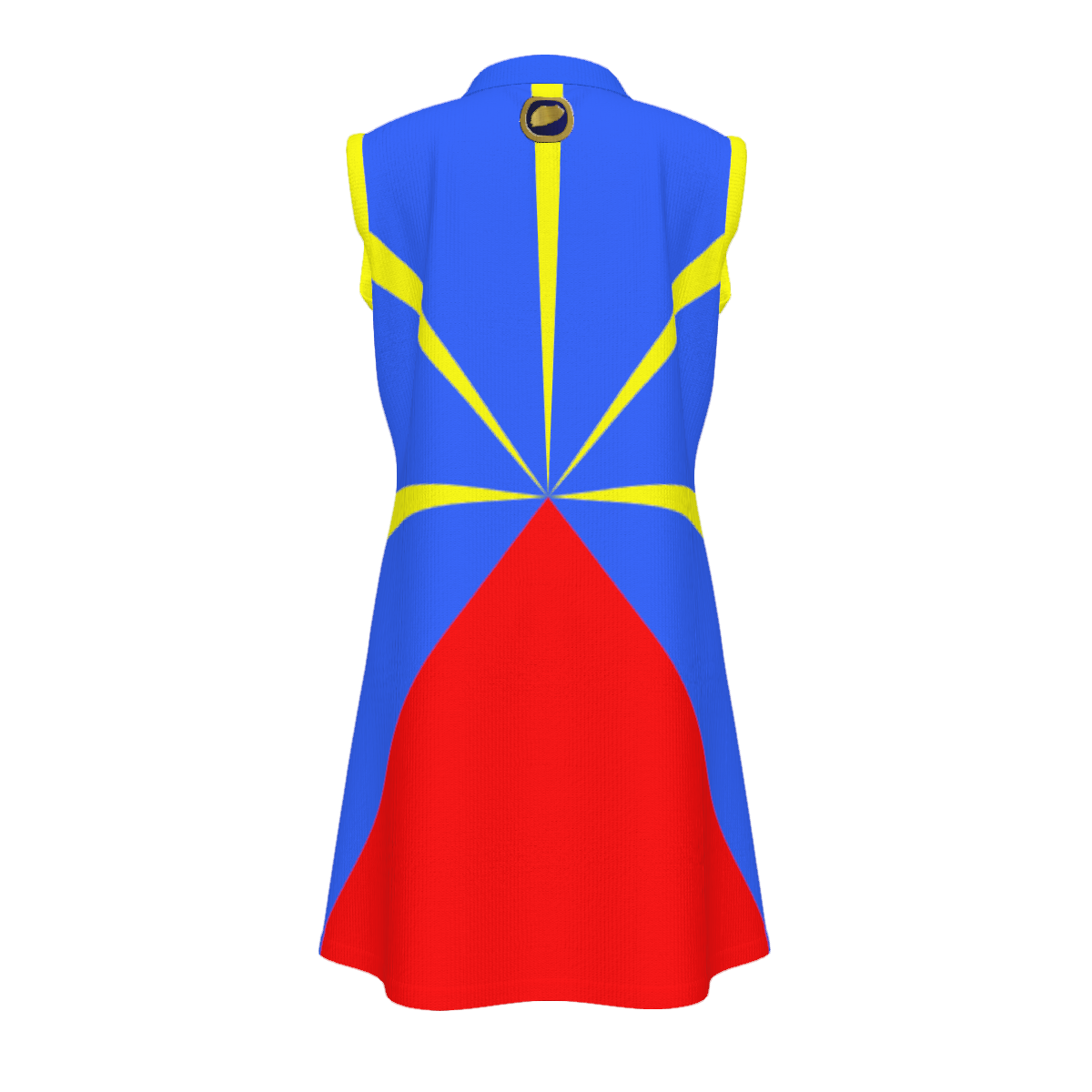 LA REUNION Women's Polo Sleeveless Zip Dress With Pockets