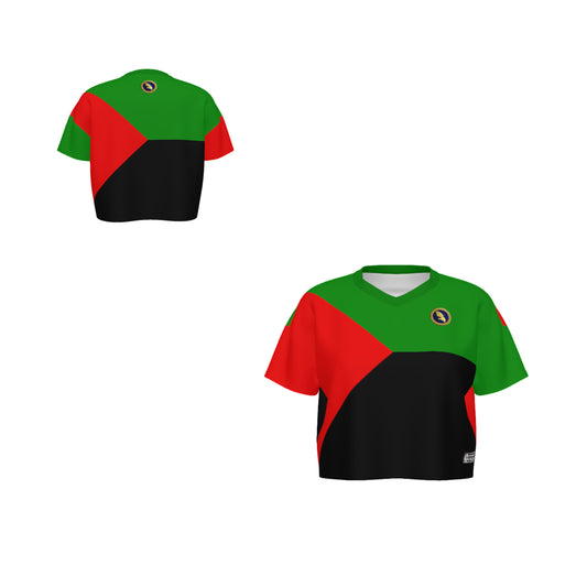 MARTINIQUE Women’s Cropped V-Neck Soccer Jersey