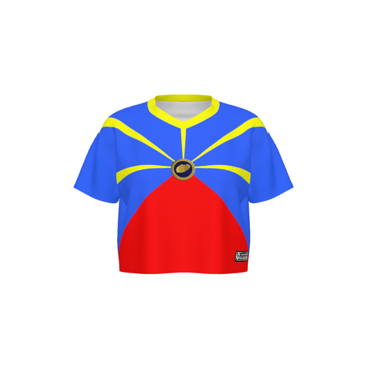 LA REUNION Women’s Cropped V-Neck Soccer Jersey