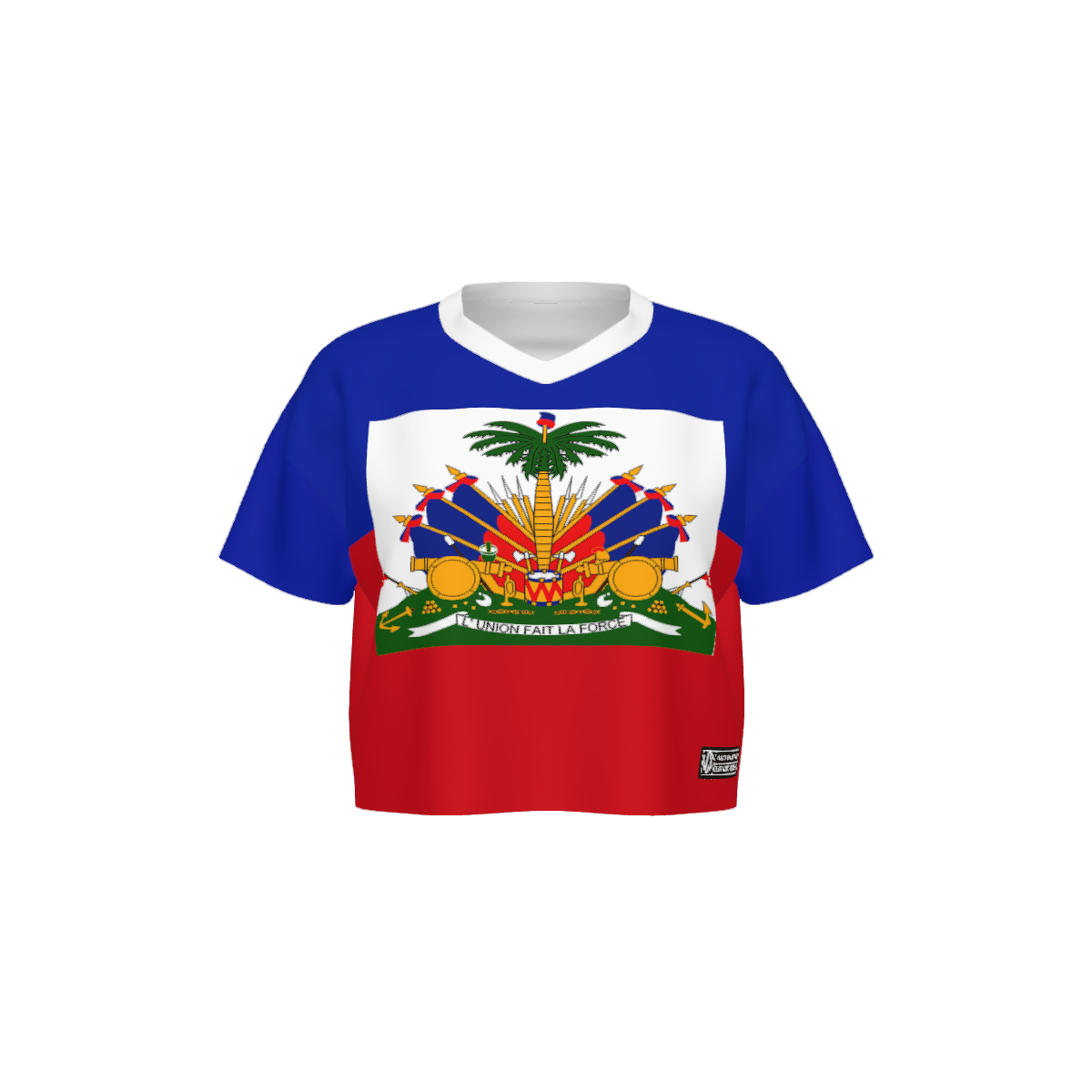HAITI Women’s Cropped V-Neck Soccer Jersey
