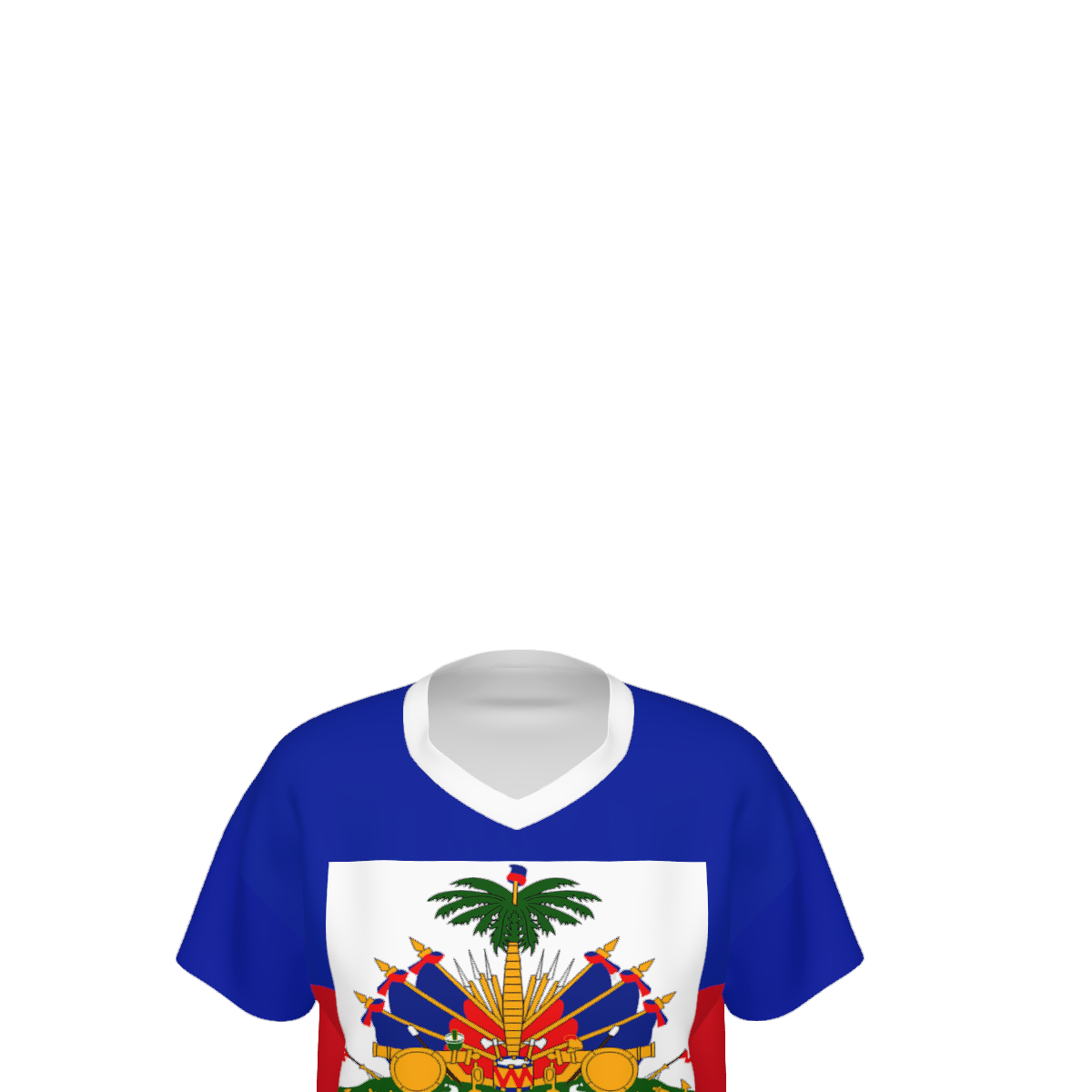 HAITI Women’s Cropped V-Neck Soccer Jersey