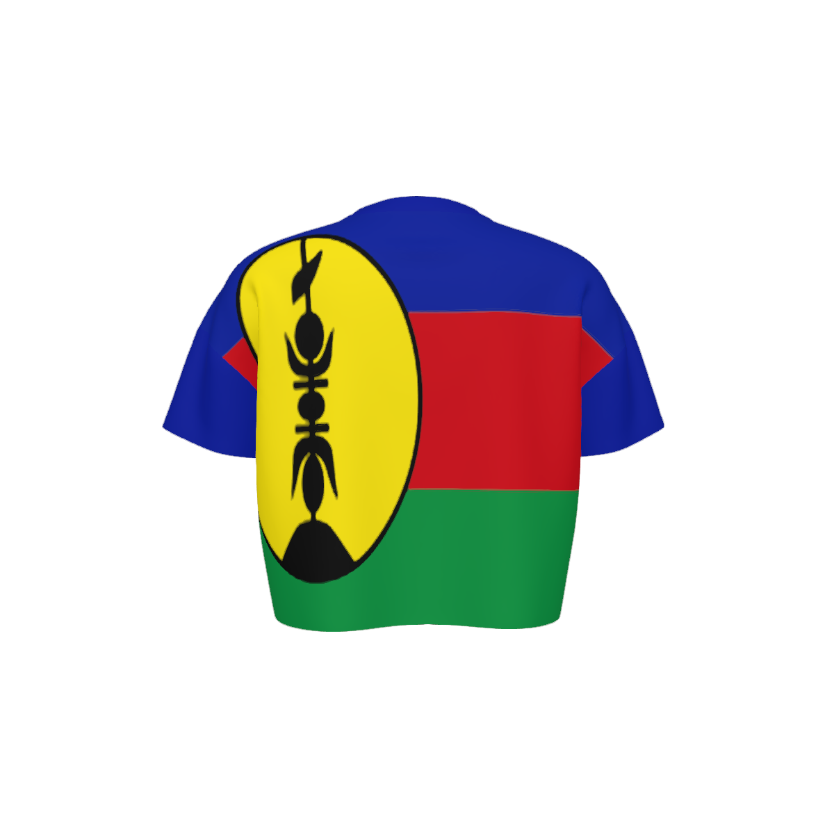 NOUVELLE CALEDONIE Women’s Cropped V-Neck Soccer Jersey