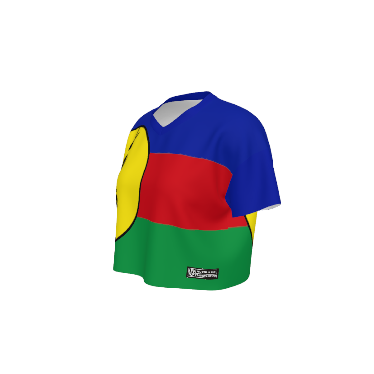 NOUVELLE CALEDONIE Women’s Cropped V-Neck Soccer Jersey