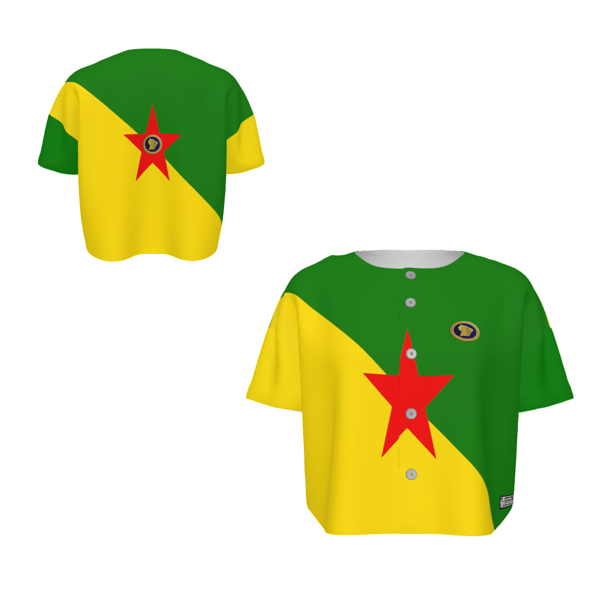 GUYANE Women’s Short Sleeve Baseball Jersey