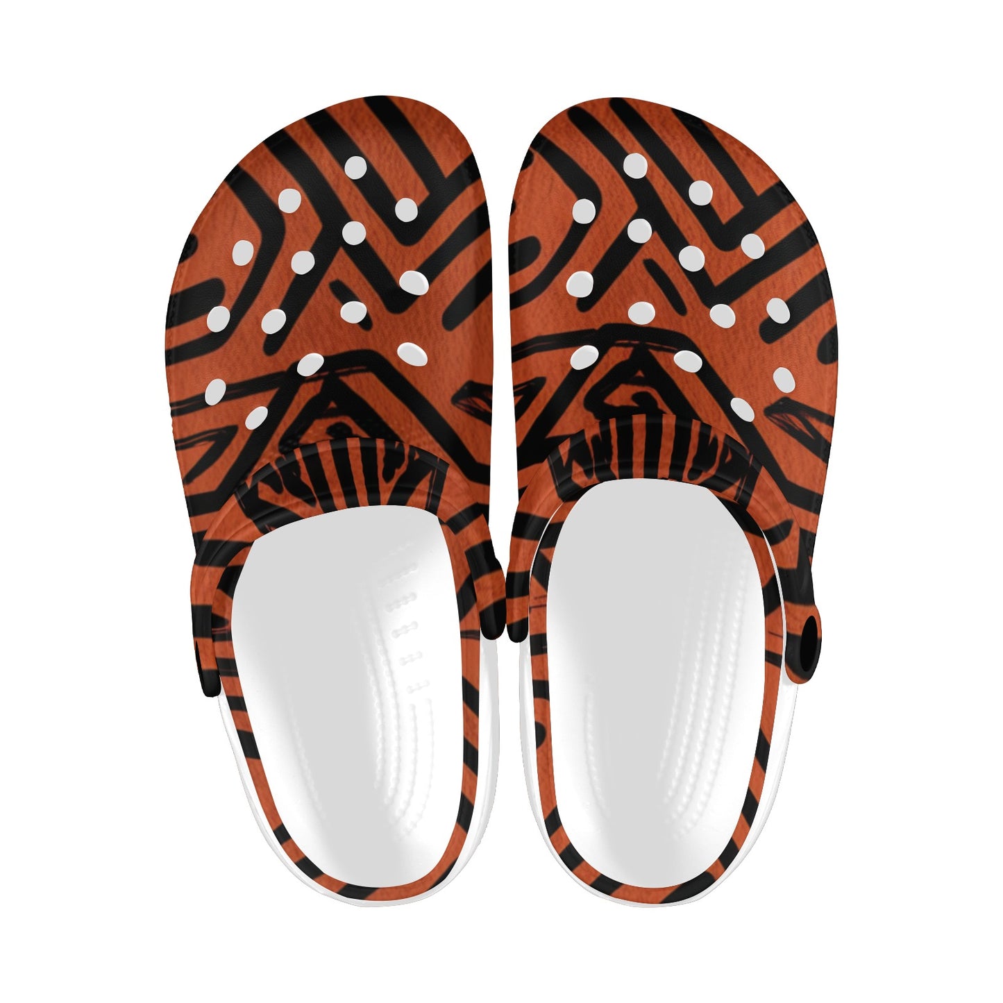 AFRICAN MIDCLOTH Clogs for Adults