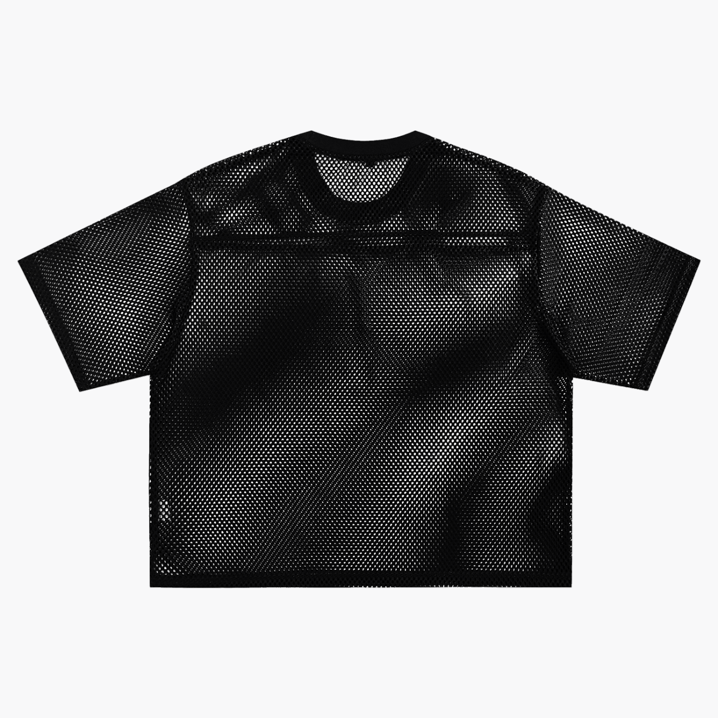 HUSTLIN 24 HOURS See-through Boxy Net T-Shirt
