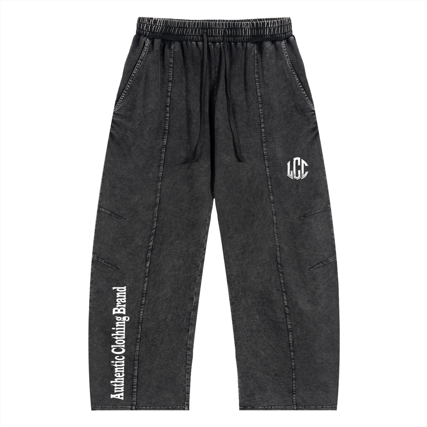 LCC Stylish Snow Wash Drawstring Cotton Pants