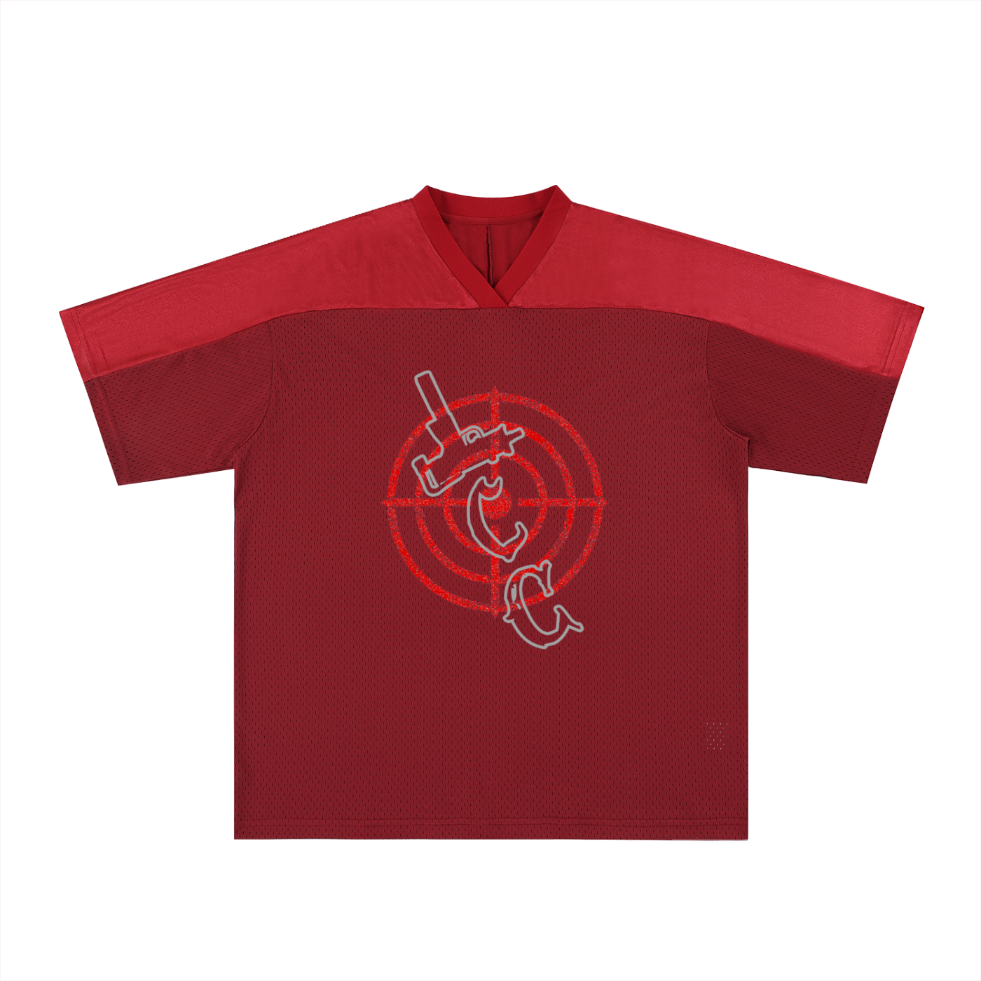 LCC TARGET Oversized Mesh V-Neck Soccer Jersey