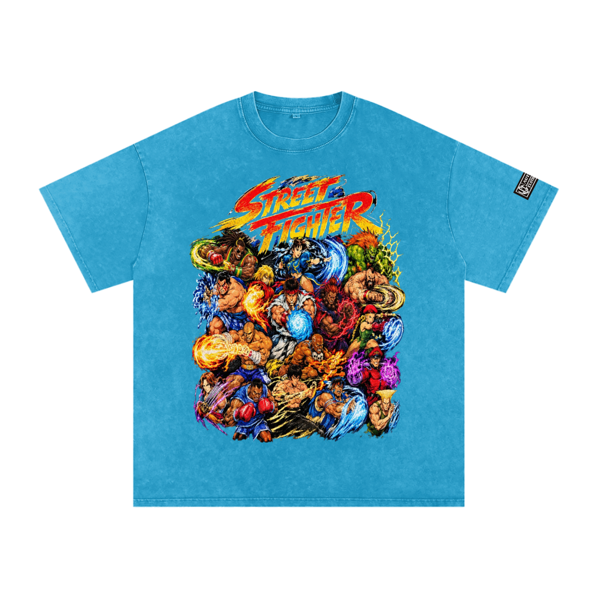 Street Fighter Snow Washed Oversized T-Shirt