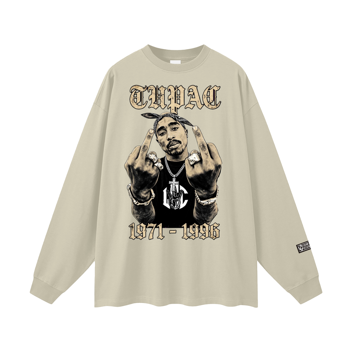 TUPAC Oversized Unisex Long Sleeve T-Shirt